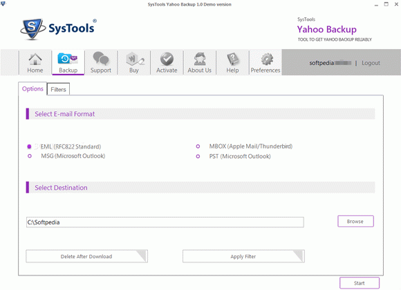 SysTools Yahoo Backup [DISCOUNT: 15% OFF!] Crack & Serial Key