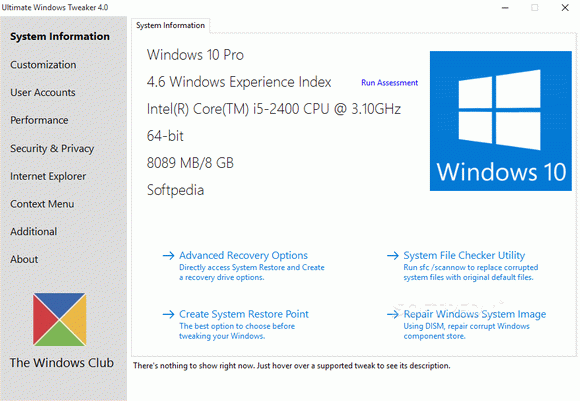 Ultimate Windows Tweaker Crack Plus Serial Number