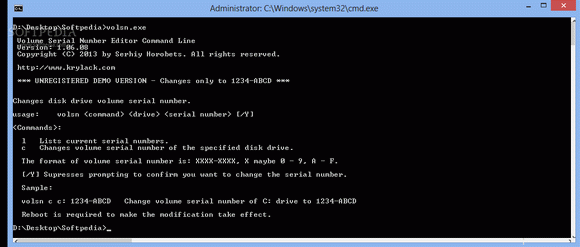 Volume Serial Number Editor Command Line Crack With Activator Latest