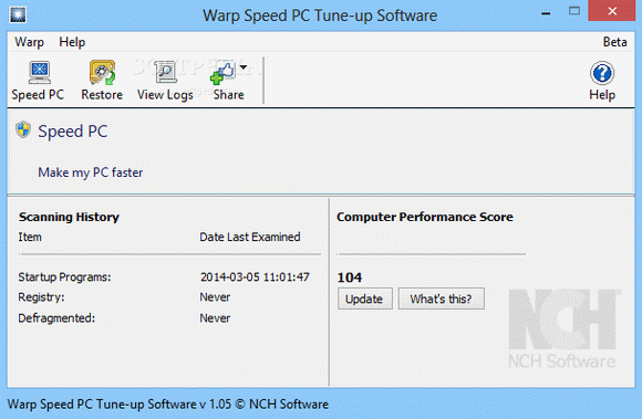 Warp Speed PC Tune-up Software Crack + Keygen Updated