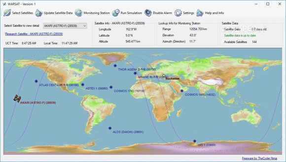 WARSAT Satellite Tracker Crack + Serial Number (Updated)