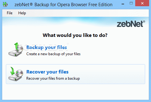 zebNet Backup for Opera Browser Free Edition Crack With Keygen