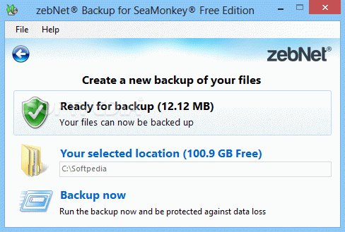 zebNet Backup for SeaMonkey Free Edition Crack With Serial Number Latest 2023